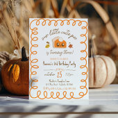 Little Cutie Pie Hand Getrokken Herfst Verjaardags Kaart