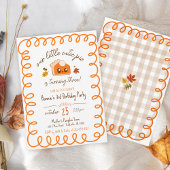 Little Cutie Pie Hand Getrokken Herfst Verjaardags Kaart