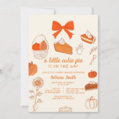 Little Cutie Pie hand tekenen doodle Herfst Baby s Kaart (Voorkant)