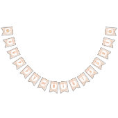 Little cutie Pie happy Birthday gingham boog Vlaggetjes (Alle)