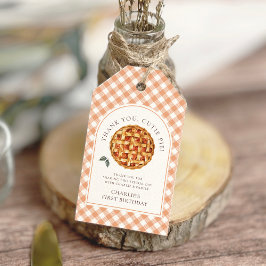 Little Cutie Pie Herfst 1e verjaardag Cadeaulabel