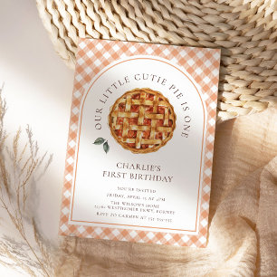 Little Cutie Pie Herfst 1e verjaardag Kaart