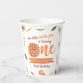 Little Cutie Pie Herfst 1e verjaardag Papieren Bekers (Achterkant)