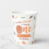 Little Cutie Pie Herfst 1e verjaardag Papieren Bekers (Voorkant)