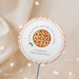 Little Cutie Pie Herfst 1e verjaardag Ronde Sticker