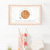 Little Cutie Pie Herfst 1e verjaardag Spandoek (Insitu)