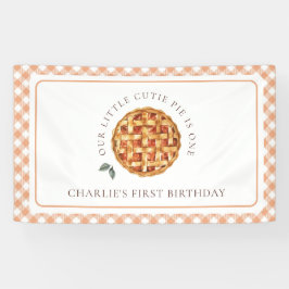 Little Cutie Pie Herfst 1e verjaardag Spandoek