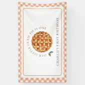 Little Cutie Pie Herfst 1e verjaardag Spandoek (Verticaal)