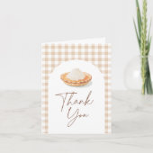 Little Cutie Pie Herfst Baby shower Bedankkaart (Voorkant)