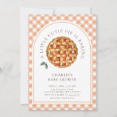 Little Cutie Pie Herfst Baby shower Kaart (Voorkant)