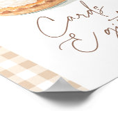 Little Cutie Pie Herfst Baby shower Kaarten en ges Poster (Hoek)