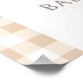 Little Cutie Pie Herfst Baby shower Welkomstbord Poster (Hoek)