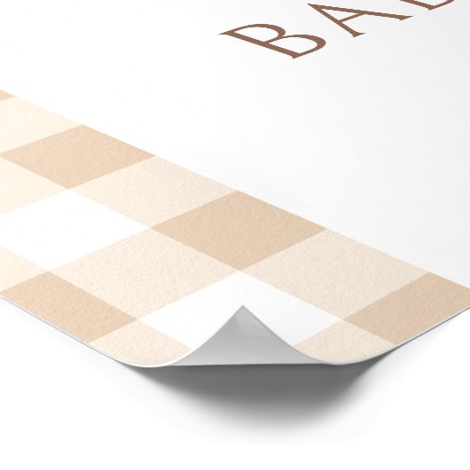 Little Cutie Pie Herfst Baby shower Welkomstbord Poster (Hoek)