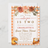 Little Cutie Pie Herfst Harvest 2e Verjaardag Part Kaart (Voorkant)