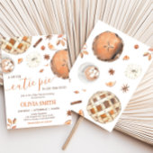 Little Cutie Pie Herfst Pompoen Baby shower Kaart