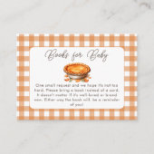 Little Cutie Pie Herfst Pompoen Boeken voor Baby Informatiekaartje (Voorkant)