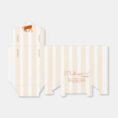 Little Cutie Pie Herfst Stripes Pumpkin Baby showe Bedankdoosjes (Uitgevouwen)