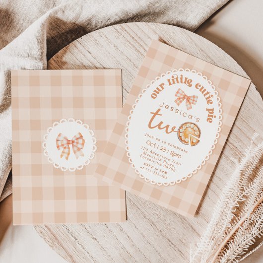 Little Cutie Pie is het tweede verjaardagsfeestje Kaart