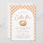 Little Cutie Pie is op de weg herfst baby shower Kaart (Voorkant)