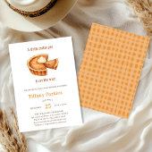 Little Cutie Pie is op de weg Pumpkin baby shower Kaart