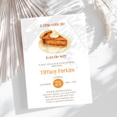 Little Cutie Pie is op de weg Pumpkin baby shower Kaart