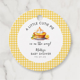 Little Cutie Pie Lemon Baby shower Favoriet Bedankjes Labels
