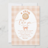 Little Cutie Pie minimalistische boog kant baby sh Kaart (Voorkant)