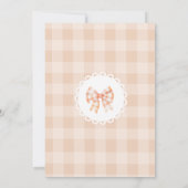 Little Cutie Pie minimalistische boog kant baby sh Kaart (Achterkant)