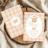 Little Cutie Pie minimalistische boog kant baby sh Kaart