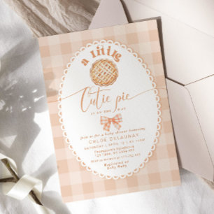 Little Cutie Pie minimalistische vlinderkant baby  Kaart