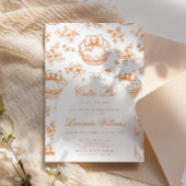 Little Cutie Pie moderne Toile arch Baby shower Kaart