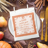 Little Cutie Pie On The Way! Fall Baby Shower Bedankzakje