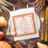 Little Cutie Pie On The Way! Fall Baby Shower Bedankzakje