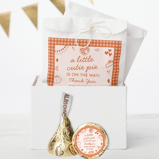 Little Cutie Pie On The Way! Fall Baby Shower Bedankzakje