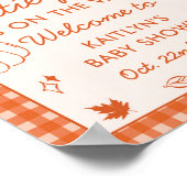 Little Cutie Pie On The Way! Fall Baby Shower Poster (Hoek)