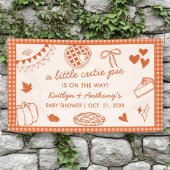 Little Cutie Pie On The Way! Fall Baby Shower Spandoek
