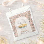 Little Cutie Pie Pink Bloemen 1e verjaardag Bedankzakje (Geknipt)