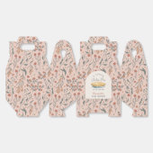 Little Cutie Pie Pink Floral Baby shower Bedankdoosjes (Ongevouwen)