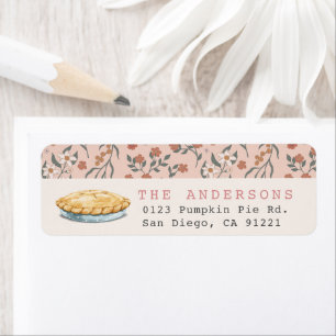 Little Cutie Pie Pink Floral Retouradres Etiket