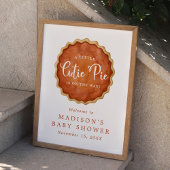 Little Cutie Pie Pumpkin Baby shower Welkomstbord Poster