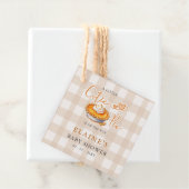 Little Cutie Pie Pumpkin Pie Herfst Baby shower Bedankjes Labels (In situ)