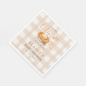 Little Cutie Pie Pumpkin Pie Herfst Baby shower Servet (Hoek)