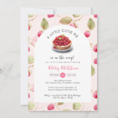Little Cutie Pie Raspberry Baby shower Kaart (Voorkant)