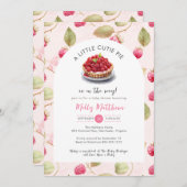 Little Cutie Pie Raspberry Baby shower Kaart (Voorkant / Achterkant)