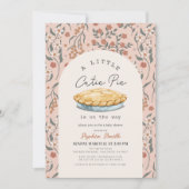 Little Cutie Pie Roze Bloemen Meisje Baby shower Kaart (Voorkant)