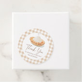 Little Cutie Pie Rustic Herfst Baby shower Bedankjes Labels (In situ)