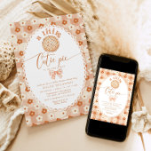 Little Cutie Pie Schattige  kanten baby shower Kaart