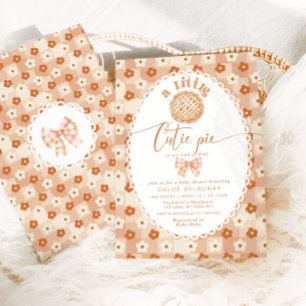 Little Cutie Pie Schattige  kanten baby shower Kaart