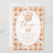 Little Cutie Pie Schattige  kanten baby shower Kaart (Voorkant)