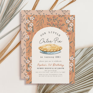 Little Cutie Pie Sinaasappel Bloemen Meisje 1e ver Kaart